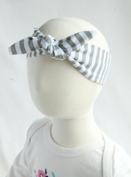 Stripe Baby & Girl Knotted Headband - 3 colors,Headband,Headbands of Hope-The Little Clothing Company